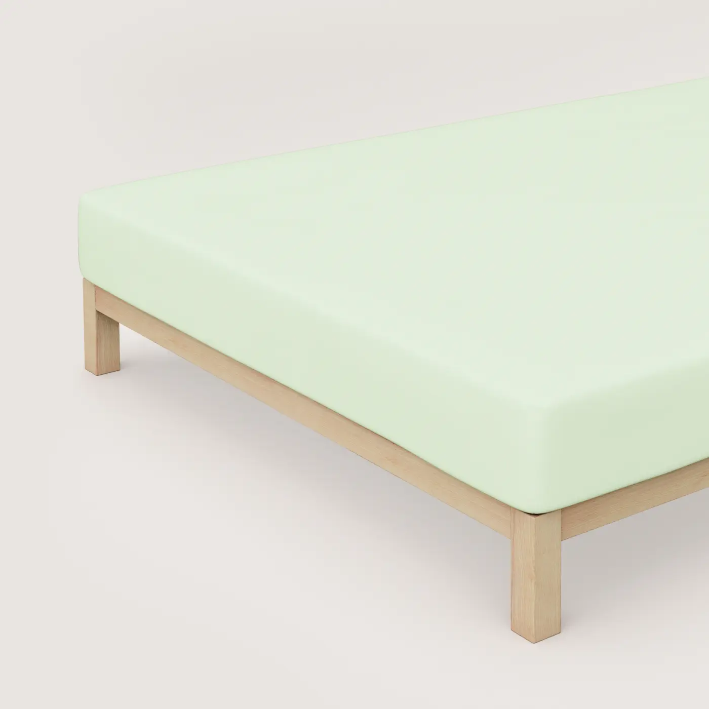 Schlafgut Spannbetttuch Pure 140x200-160x220 cm Green Light
