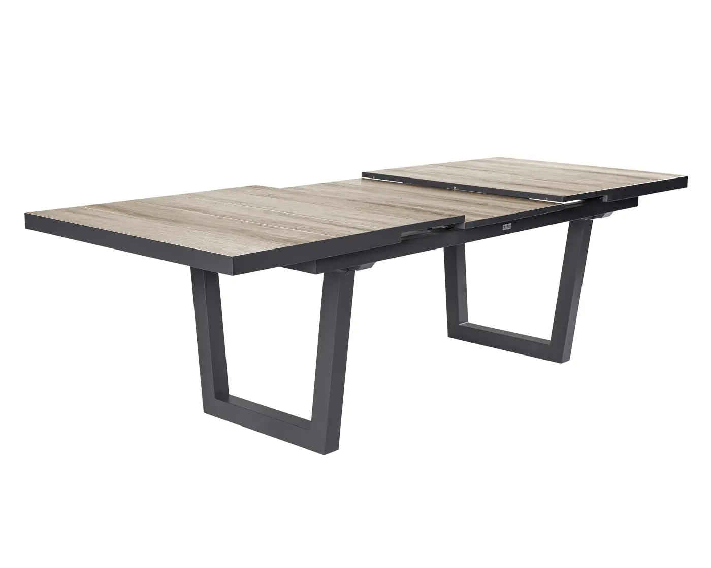 LC Garden Ausziehtisch Komido Teak natur 200/260x100x76 cm Anthrazit
