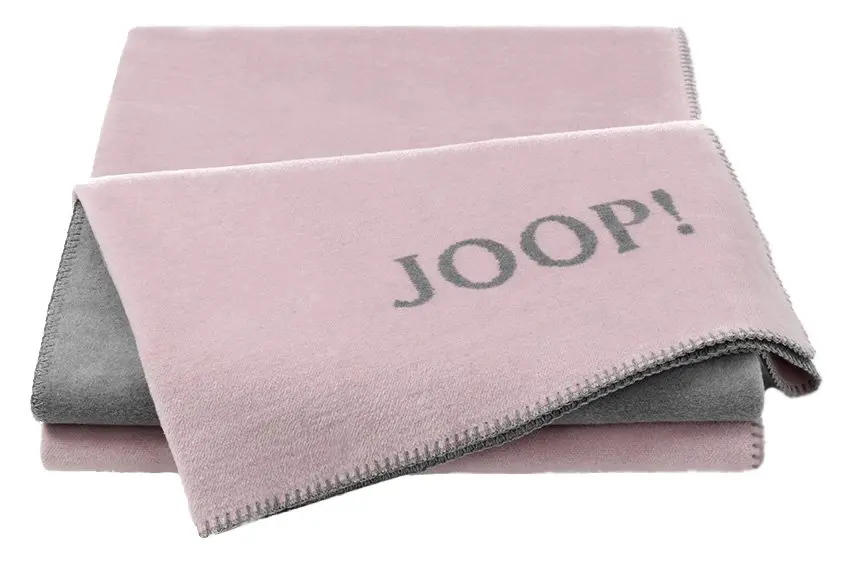 JOOP! Plaid / Decke 150 x 200 cm Rose Graphit