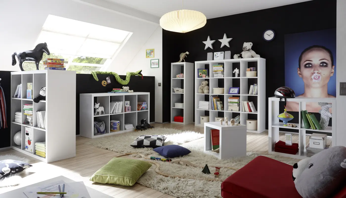 Bega Consult STYLE Raumteiler 2 Weiß / Weiß BHT ca.  77x 77x38 cm