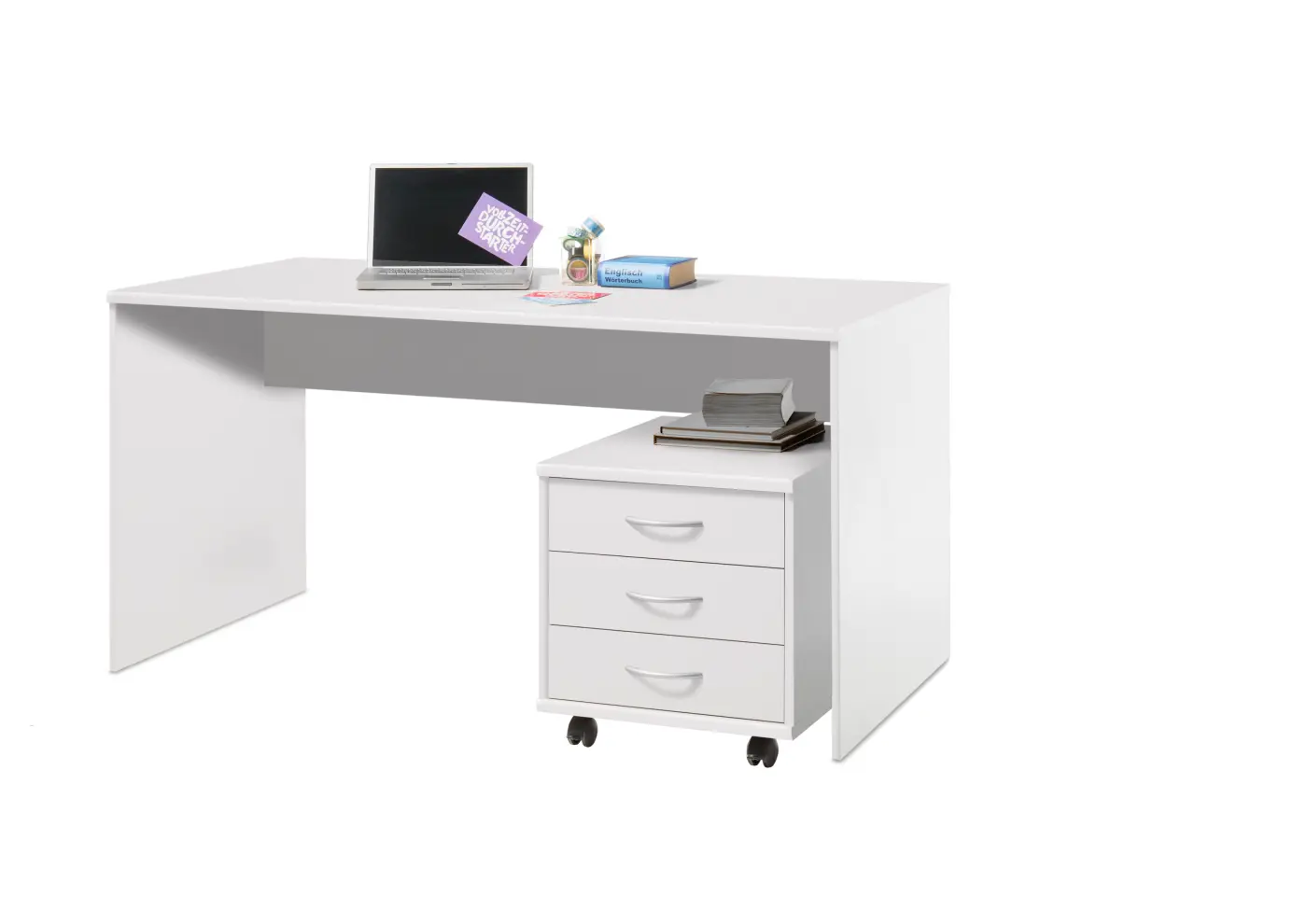Bega Consult OPTIMUS Schreibtisch Weiß BHT ca. 150x 75x75 cm