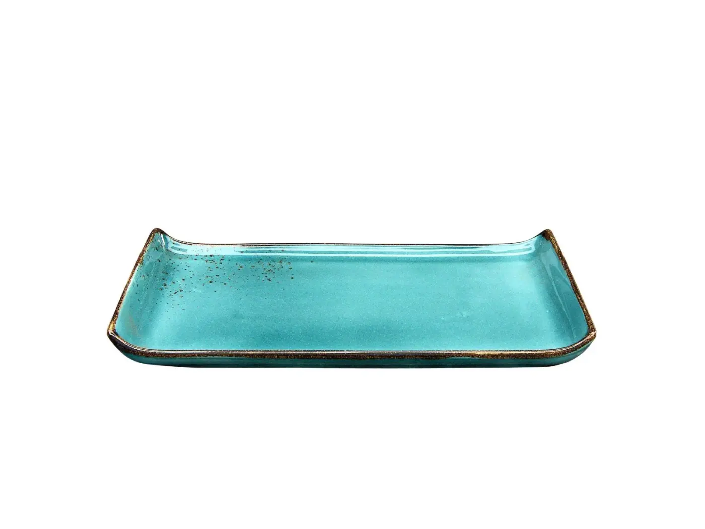 Creatable BBQ Platte Nature Water 16,5x33 cm Blau
