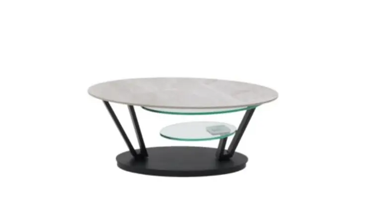 Interliving Couchtisch Serie 6230 Keramik Marmoroptik ca. 95/150x60x43 cm
