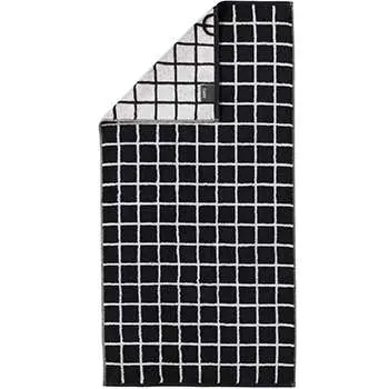Cawö Handtuch, 50 x 100 cm, Design 123 schwarz