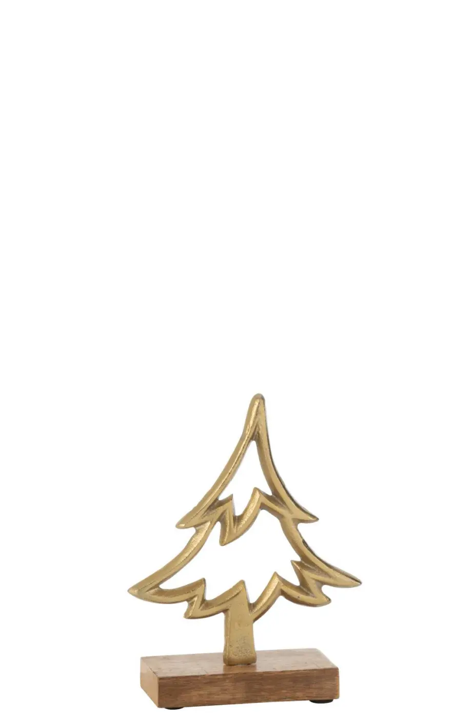 Gasper Deko Tannenbaum gold naturell 13x5x16,5cm