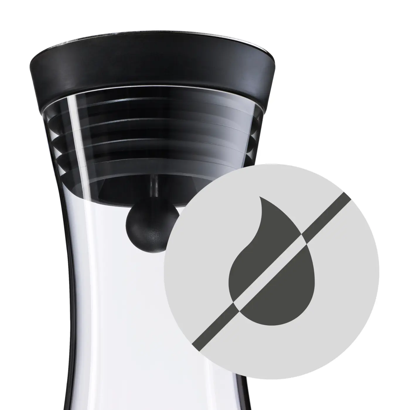 WMF Basic Wasserkaraffe, 1,5 l, Schwarz WMF Basic Wasserkaraffe, 1,5 l, Schwarz