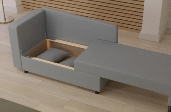 Sun Garden Schlafsofa Lübeck Grau ca. 148x83x75 cm