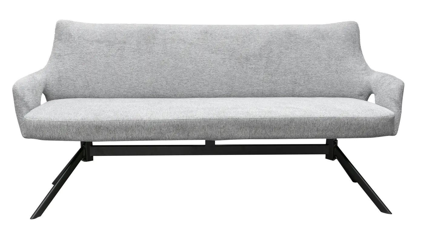 LC Wholesaler SitzbankLivrono Hellgrau ca. 180x88x62 cm