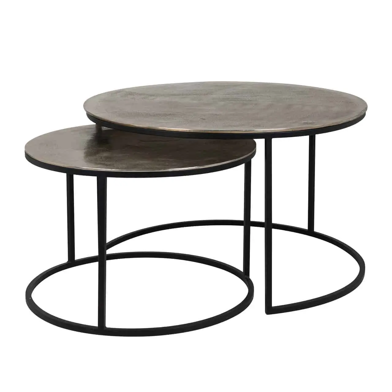 Richmond Interiors Coffee table Asher set of 2 (Champagne gold)