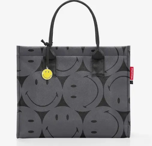 Reisenthel Daily Shopper Smiley grey ca. 42x35x17 cm