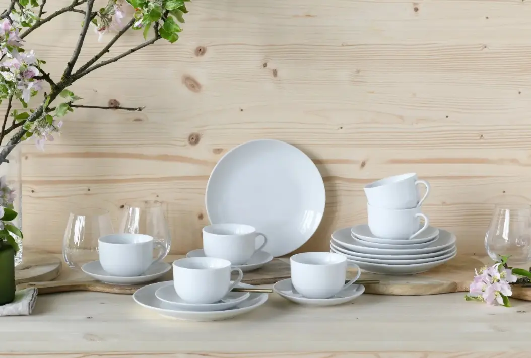 Creatable Kaffeeservice Luna 18-tlg. Weiß