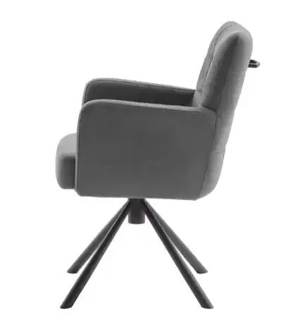 Easy Winston Armlehnstuhl Vintagelook Anthrazit drehbar