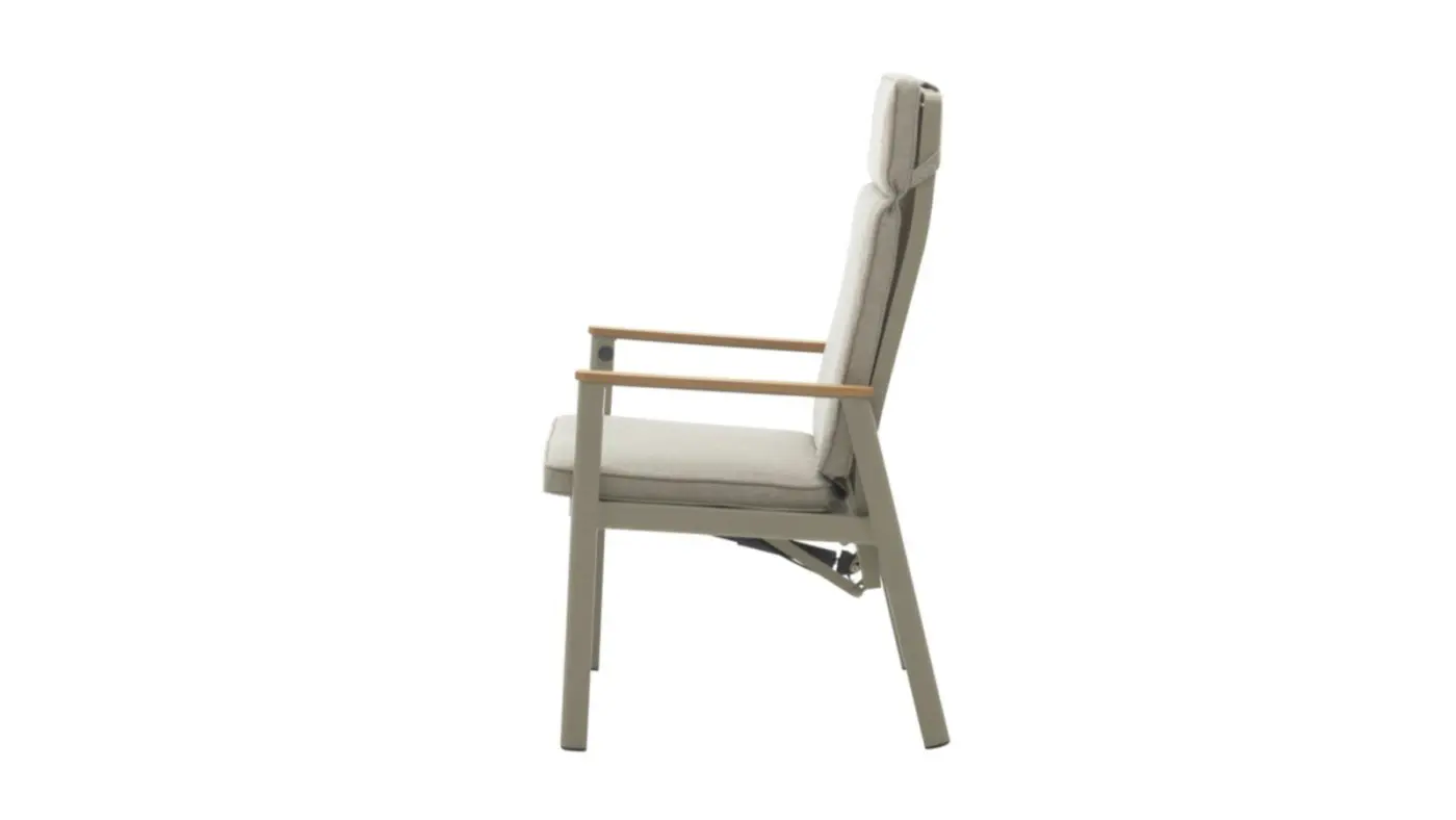 Interliving Positionsstuhl IL 7014 Alu Taupe Beige