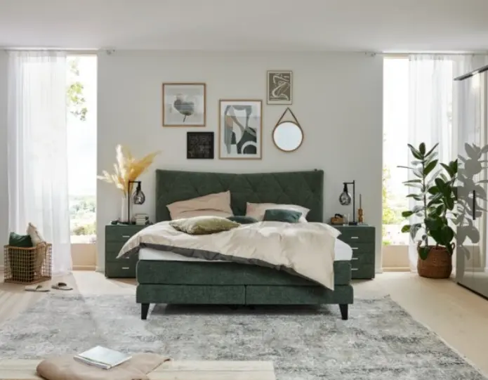 Interliving Boxspringbett 1420 Toni Moos 180x200 cm