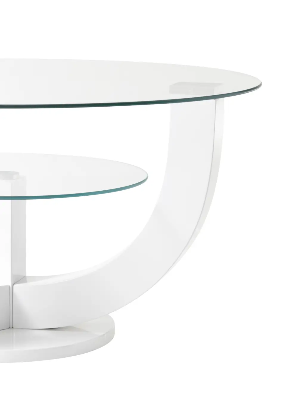 Couchtisch Klarglas/weiß HG lackiert BHT ca.  80x 40x80 cm