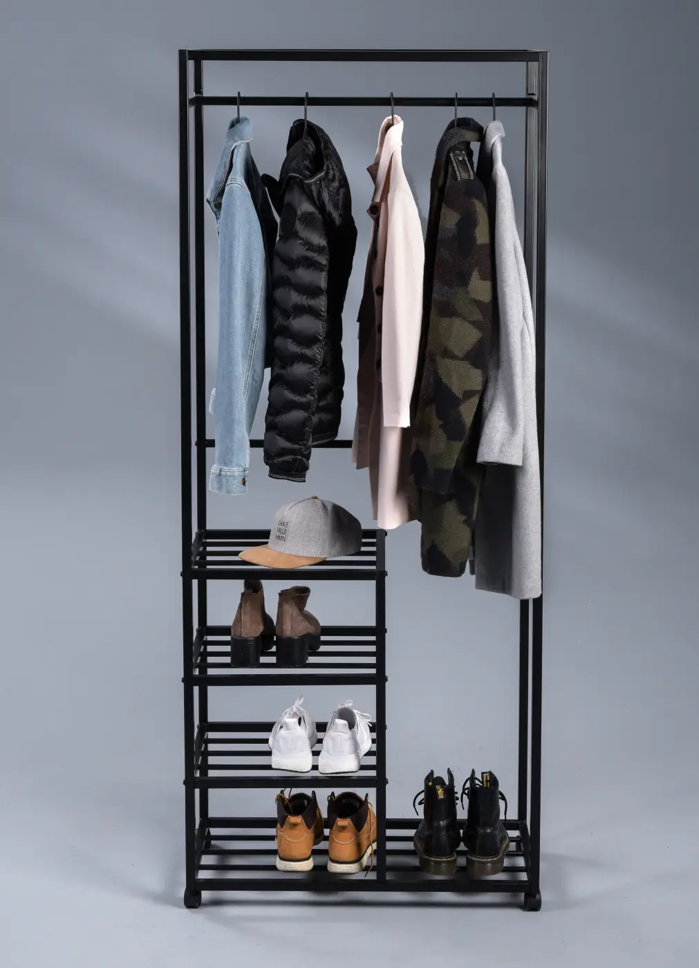 M2 Kollection Garderobe Andorra schwarz 75x183x35 cm