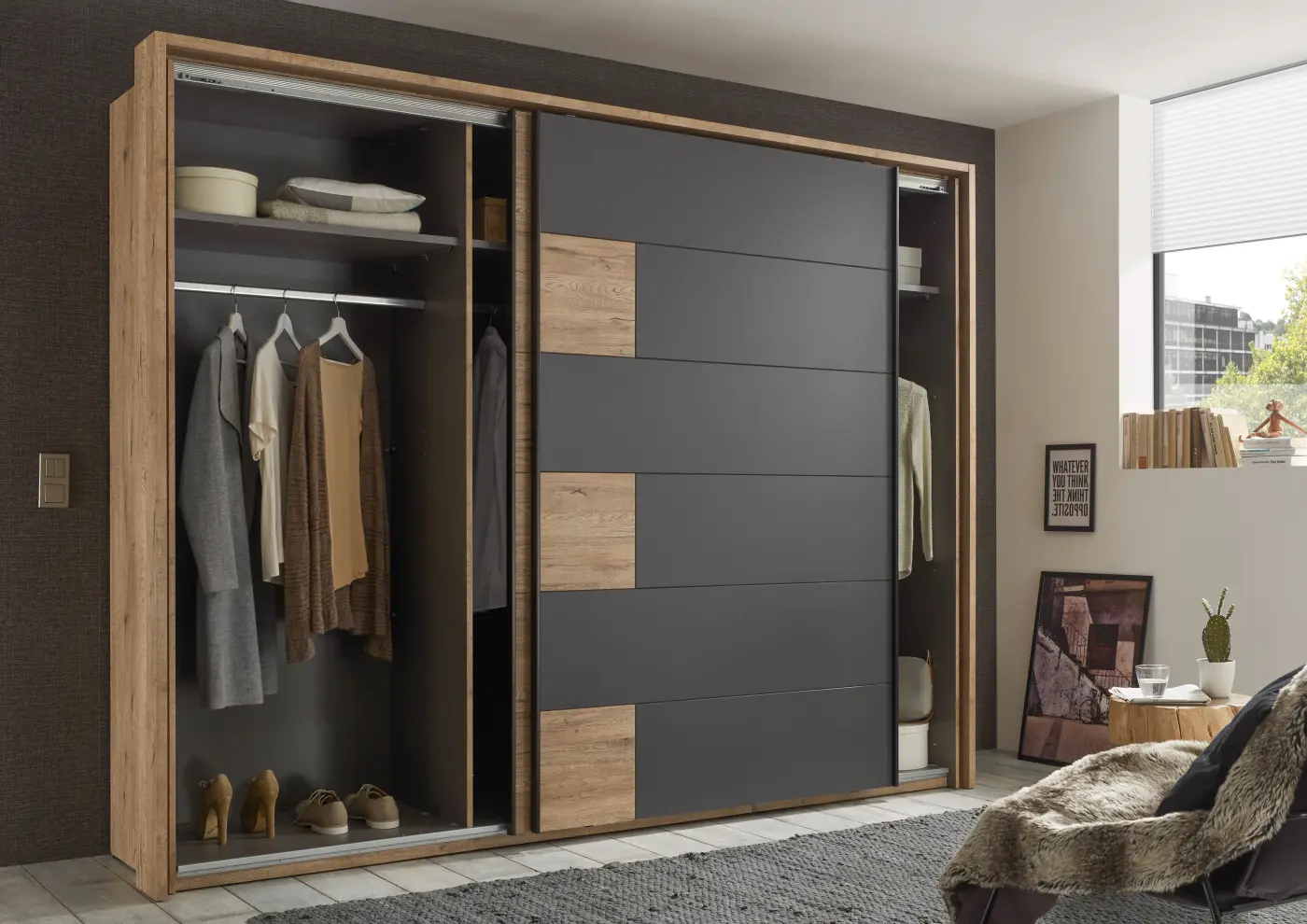 Pol Power Passepartout-Rahmen LINEA Dekorfolie Bartex Eiche