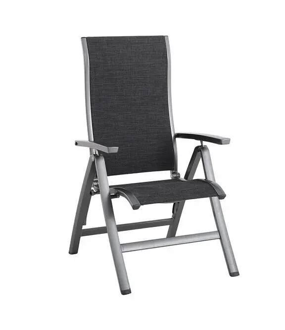 MWH Klappsessel Royal Kensington Plus Eisengrau/Anthrazit 69x111x64 cm