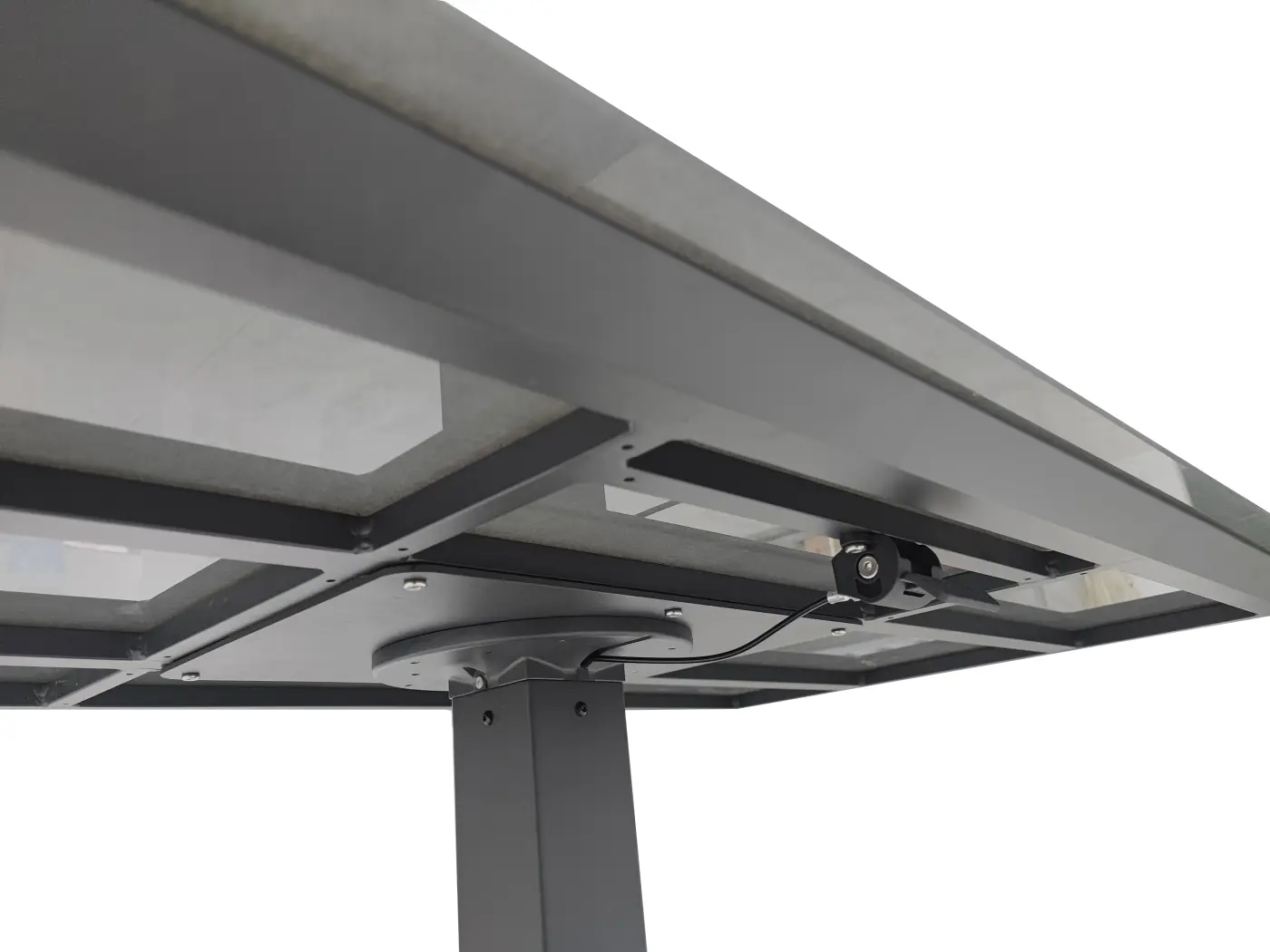 LC Garden Bistrotisch Bondino Betonoptik/Anthrazit ca, 140x80x48-66 cm