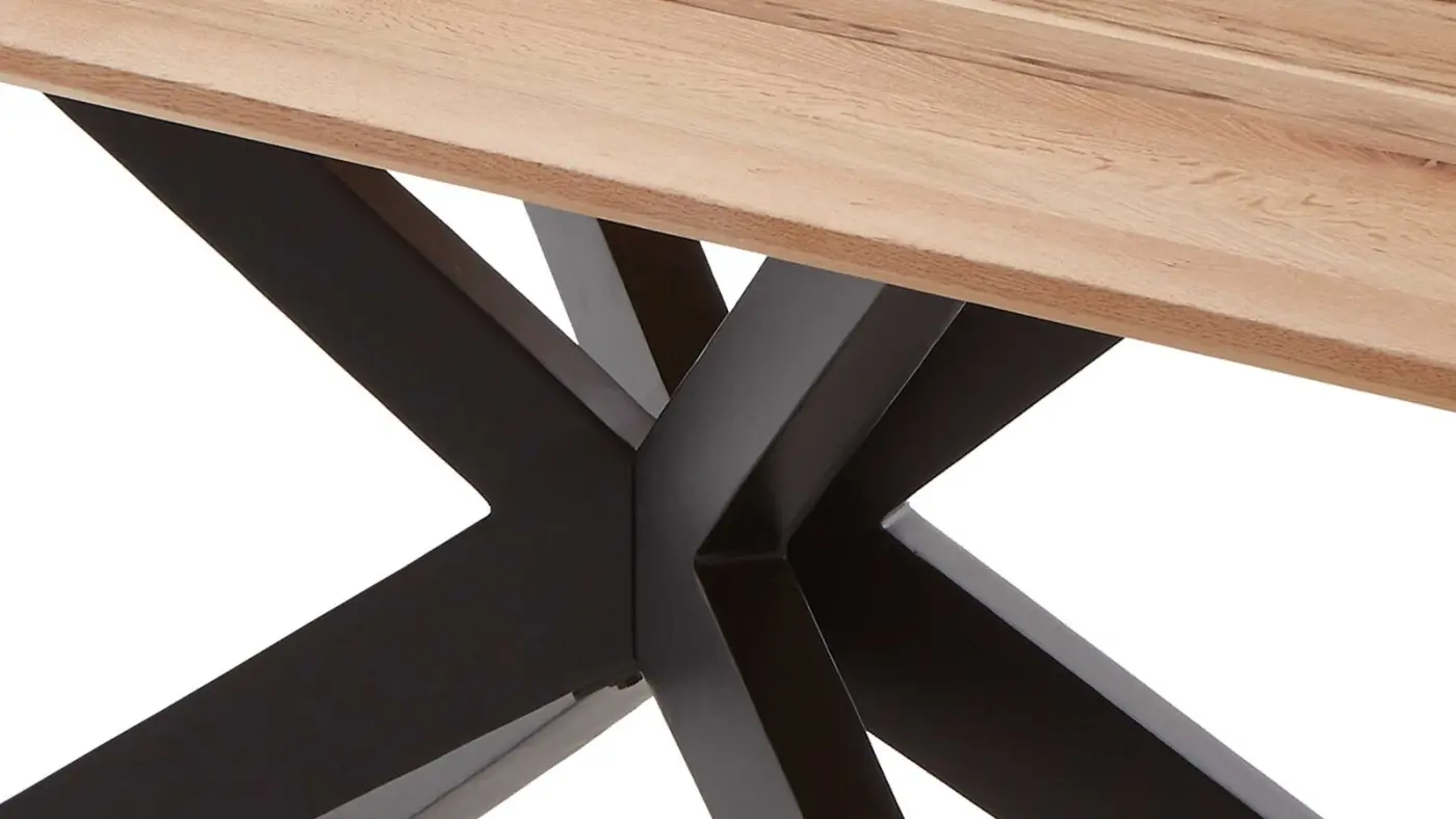 Niehof Esstisch Cloudy Eiche Bianco Massiv ca. 180-270x100 cm