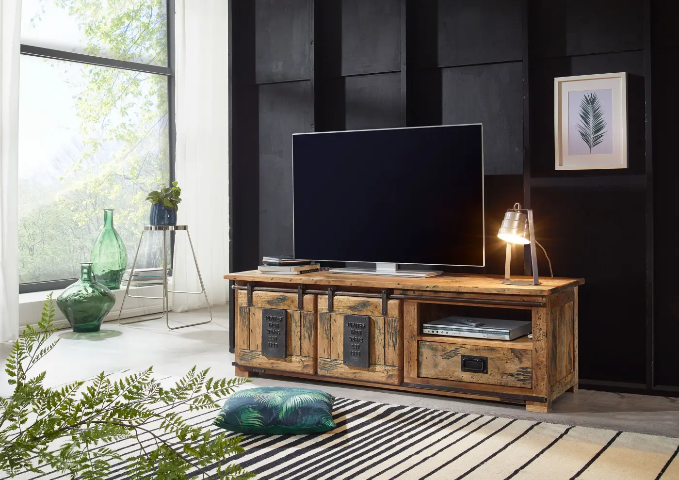 3S Frankenmöbel TV-Board Mango lackiert ca. 160x45x50 cm