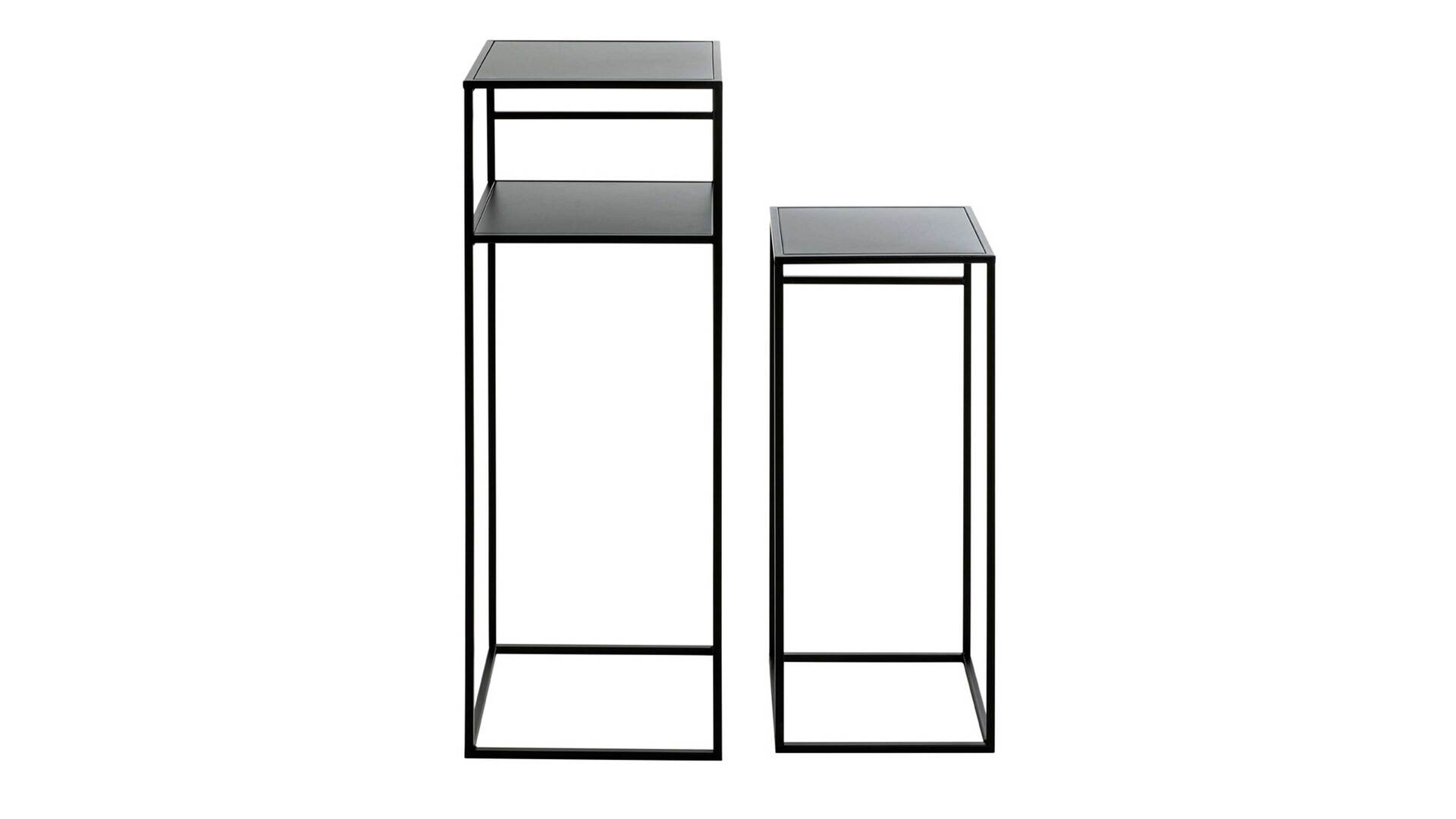HAKU Beistelltisch 2er Set Brisbane 2 schwarz HAKU Beistelltisch 2er Set Brisbane 2 schwarz