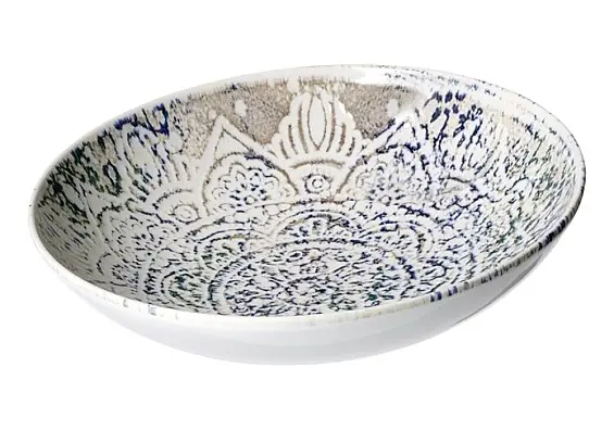 Ritzenhoff Suppenteller Luigi 21 cm Beige/Blau/Grün