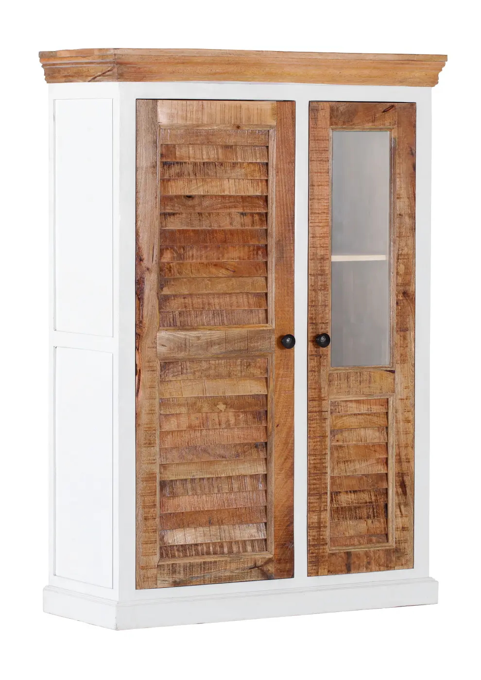 Gutmann Highboard Alberta weiß/ natur