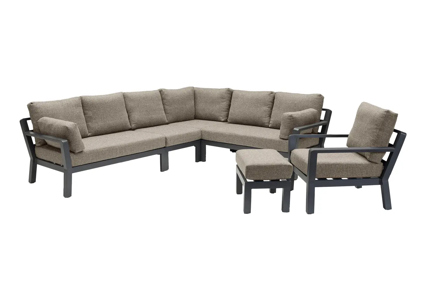 LC Hocker Avena Braun/Anthrazit ca. 40x63x29 cm