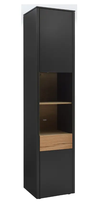 Venjakob Vitrine Game Lack Anthrazit ca. 47x208x43 cm