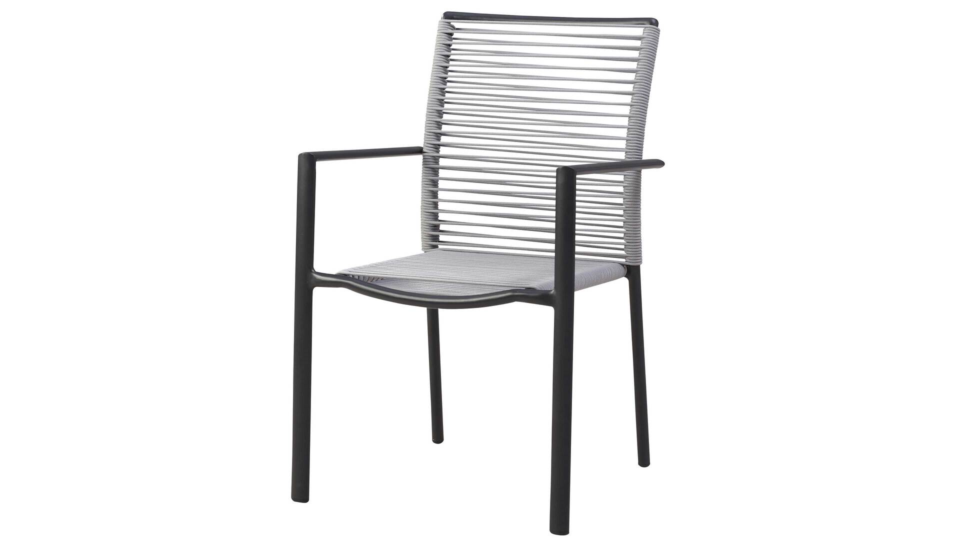 Best Dining-Sessel Vincenza Grau/Anthrazit ca. 55x89x62 cm 