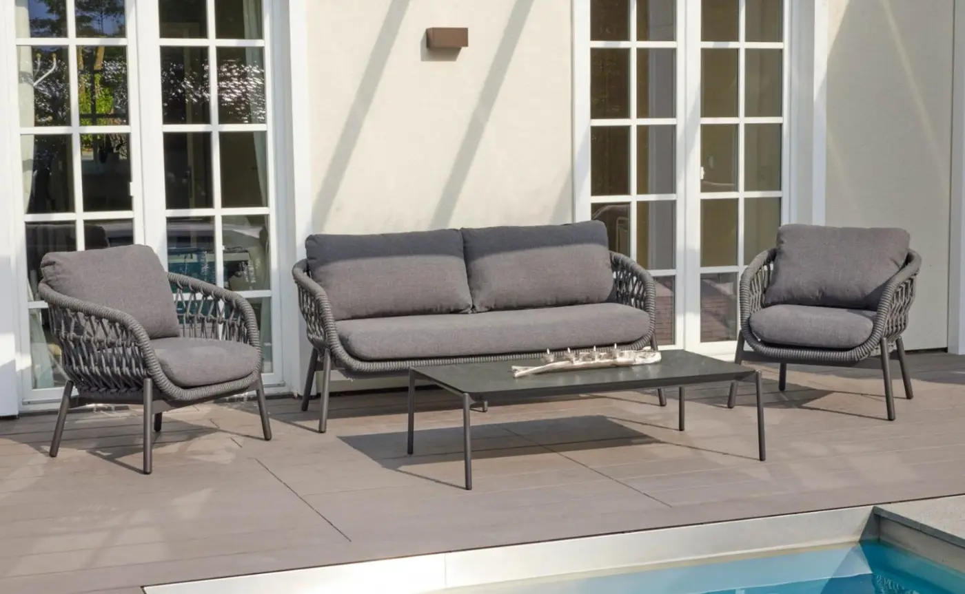 LC Garden Couchtisch Bari Anthrazit ca. 120x70x42 cm