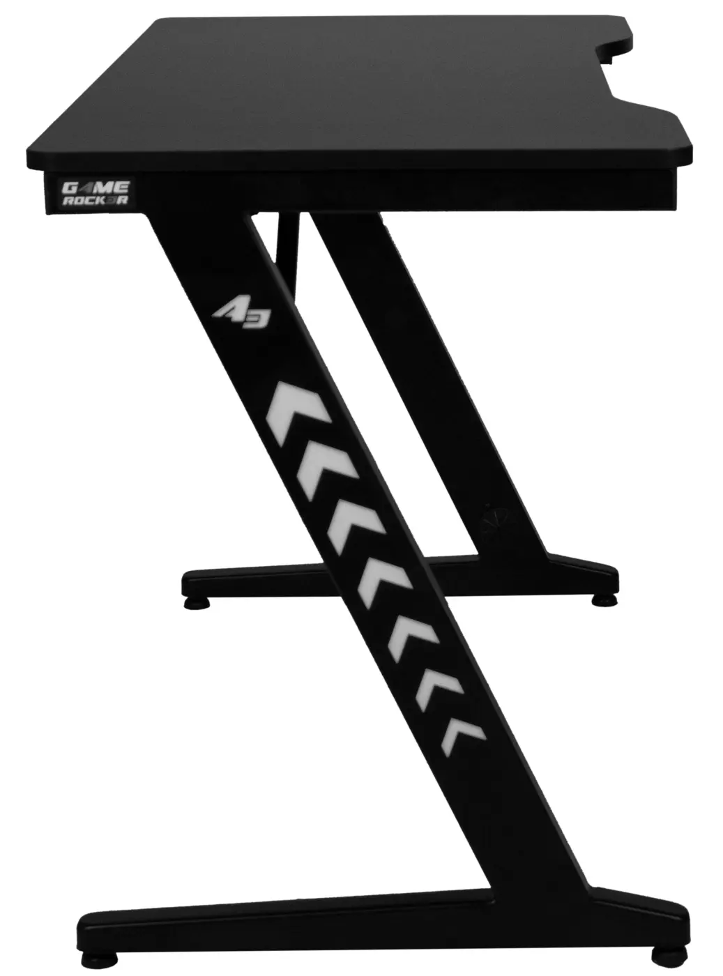 Duo Collection Schreibtisch Game-Rocker GT-20 No.2 Schwarz, belastbar bis 80 kg