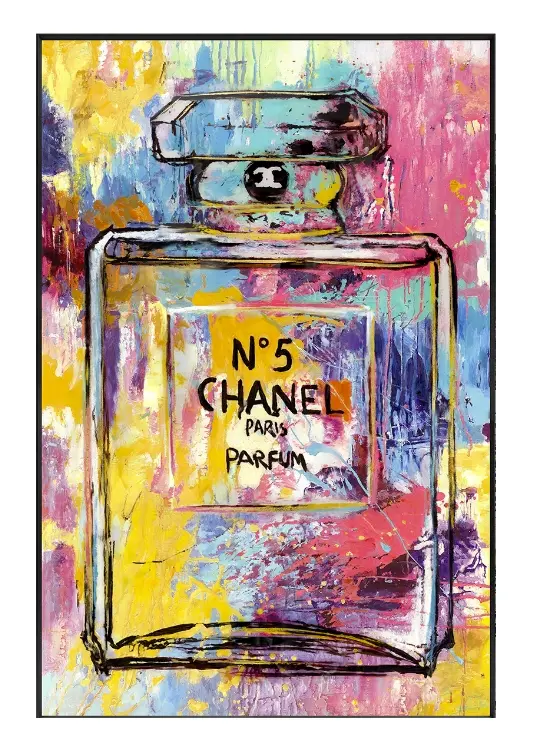 LC Wholesaler Wandbild Parfume Explosion Chanel ca.80x120 cm