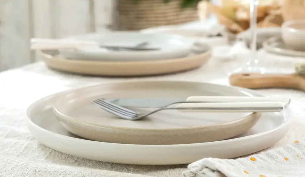 CreaTable Tellerset 12-tlg Uno Toscana beige creme
