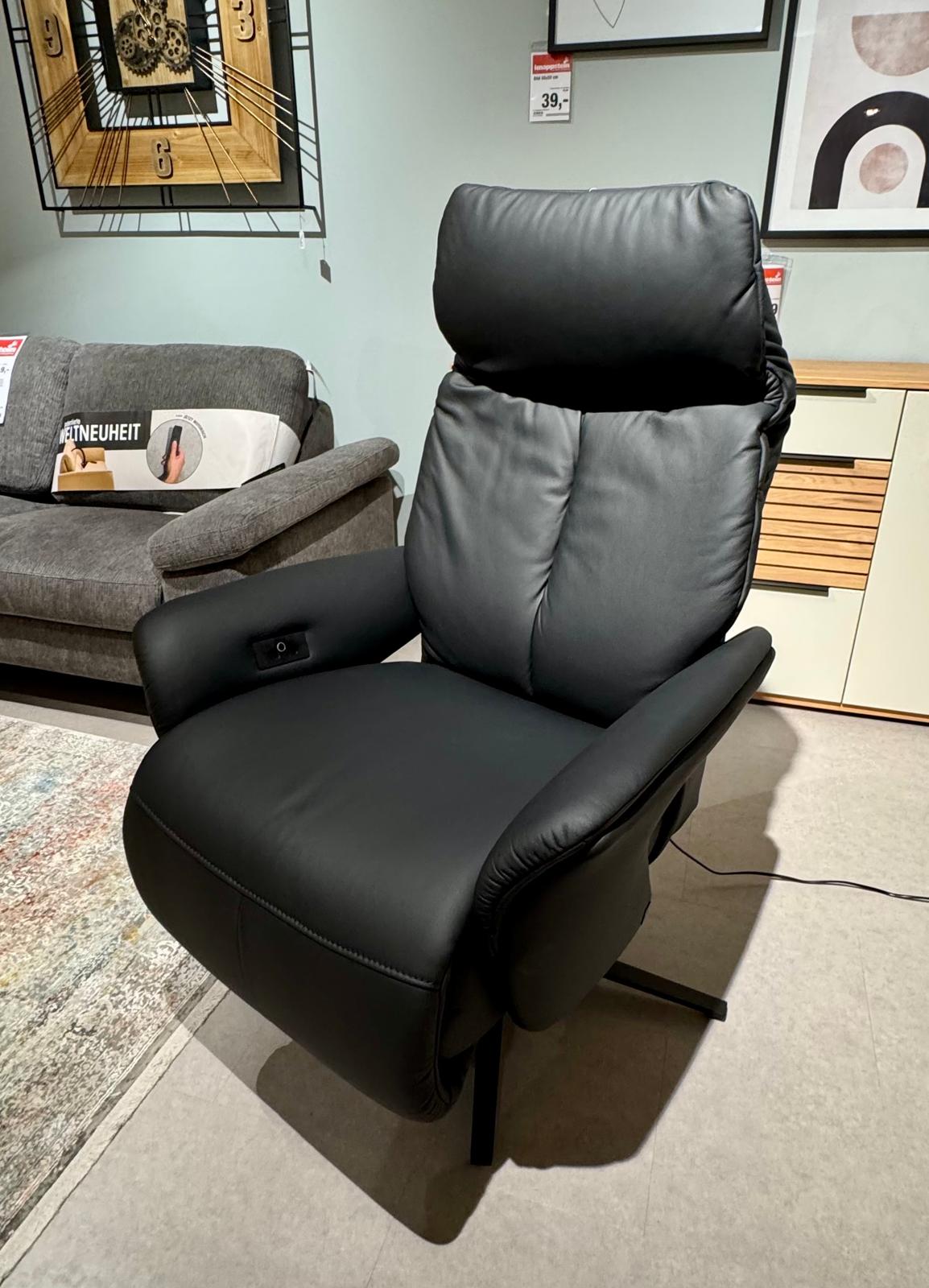 Himolla Relaxsessel Interliving 4552 Leder Black 2-Motorisch, mit Massage