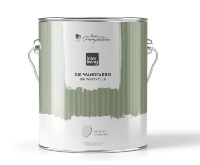 MissPompadour Wandfarbe Weiß mit Charakter 2,5 L