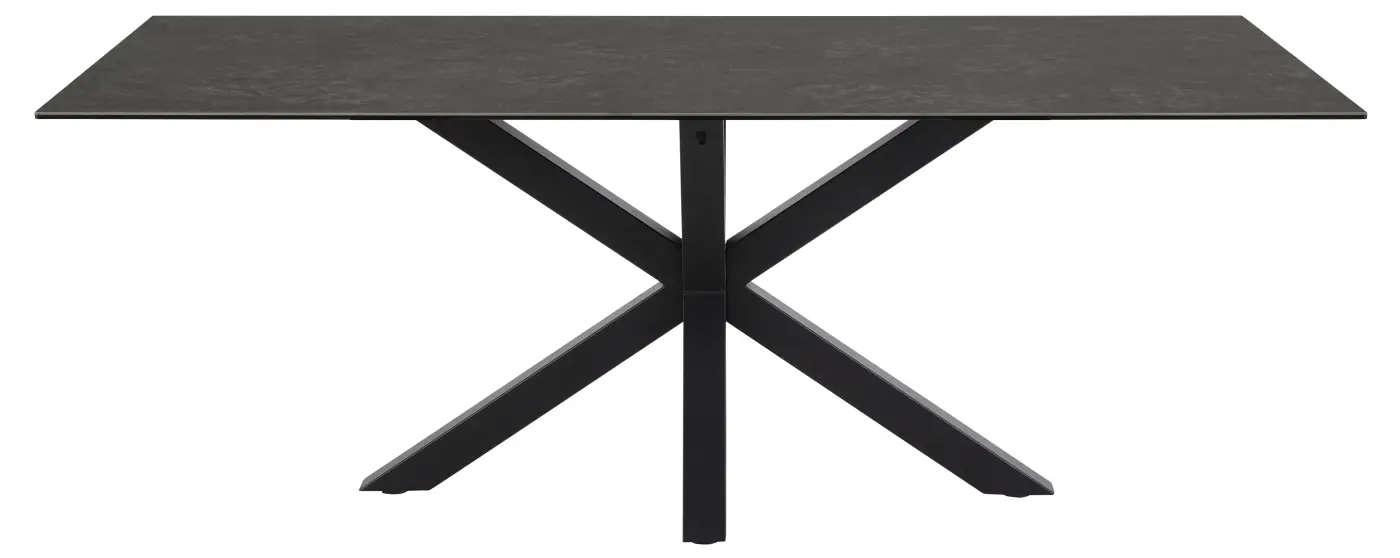 Actona Esstisch Heaven Esstisch Schwarz matt ca, 200x76x100 cm Actona Esstisch Heaven Esstisch Metall schwarz matt, ca, 200x76x100 cm
