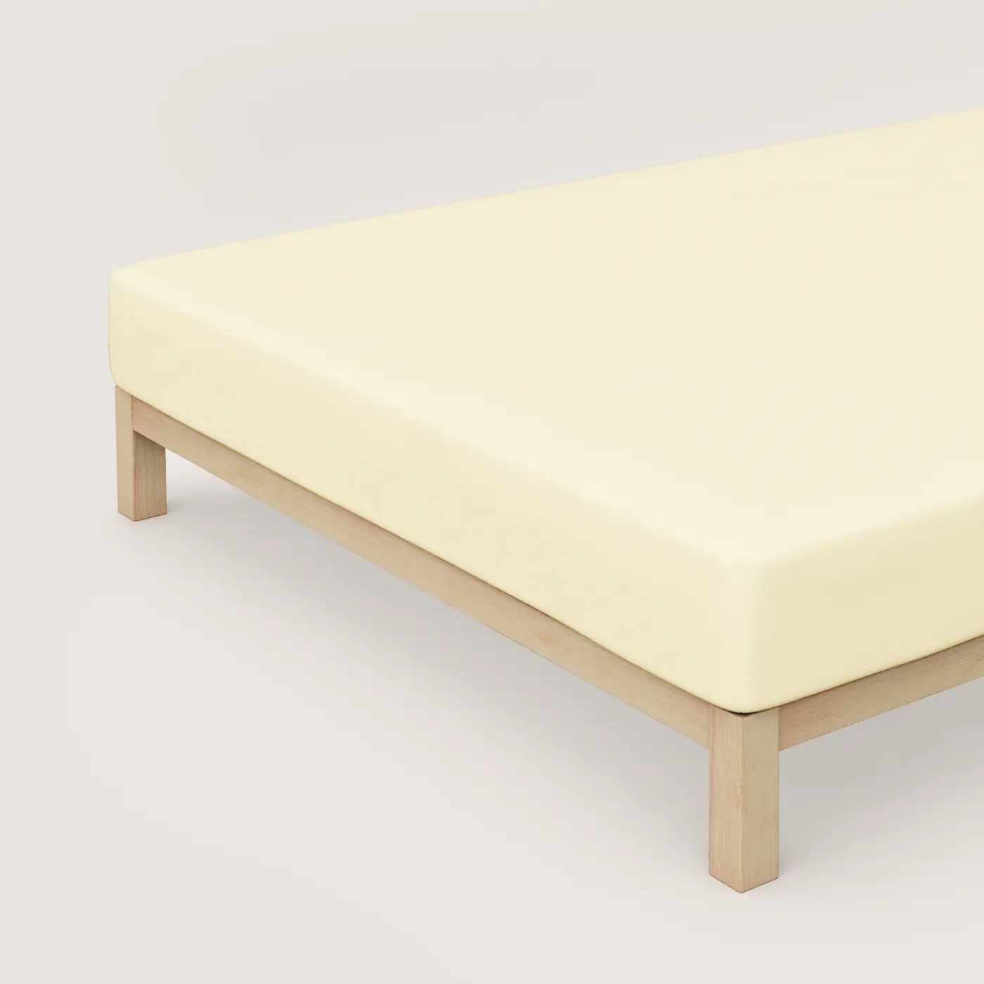 Schlafgut Spannbetttuch Pure 140x200 - 160x220 cm Yellow Light