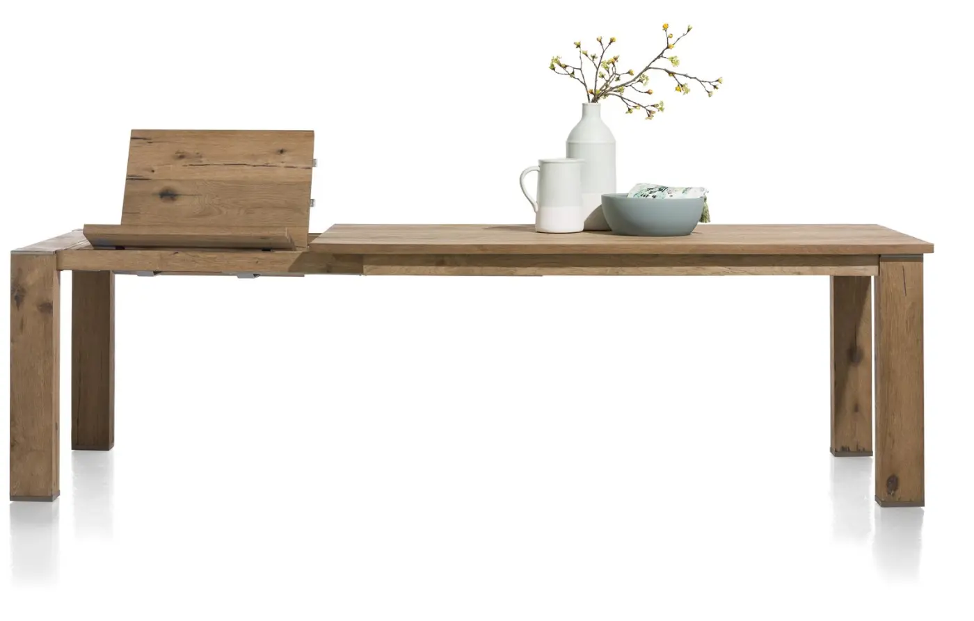 Habufa Ausziehtisch Canova 39598RWB, Eiche Railway braun furniert, ca.100x180(-240)x77 cm