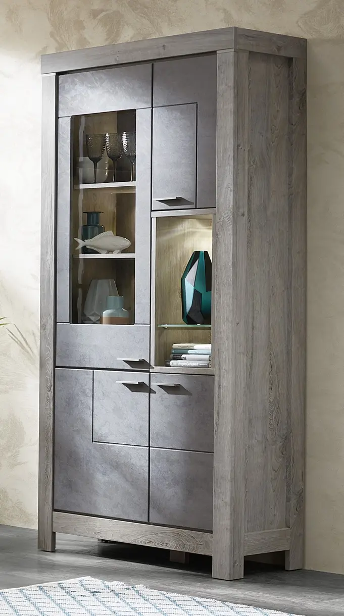 Wohn-Concept Vitrine Granada ca. 101x200x43cm