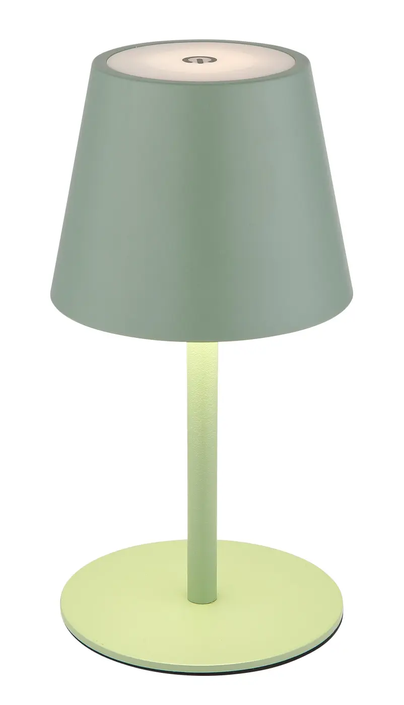 Globo Akkuleuchte Vannie I blassgrün matt 11,50x36,00