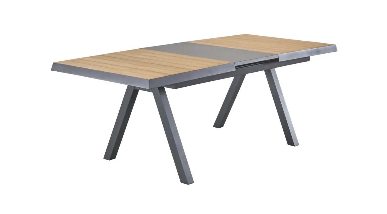 LC Garden Ausziehtisch Kumasi ca. 160-210x100x76 cm Teakholz/Anthrazit