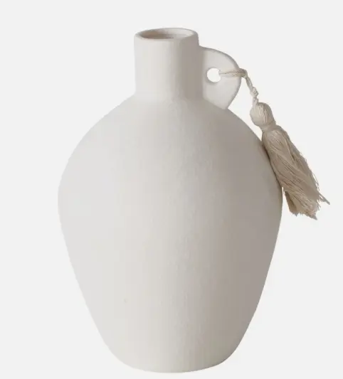Boltze Vase Bruny Weiß 22 cm