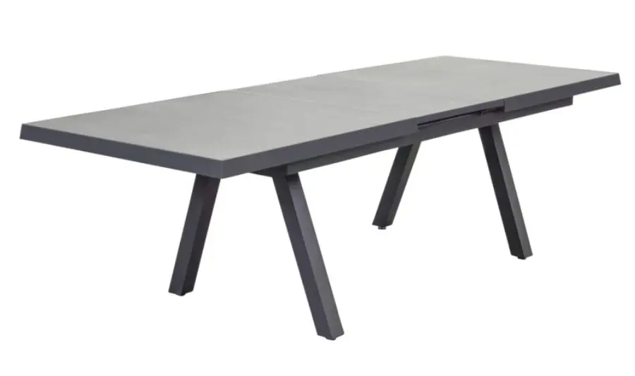 LC Garden Ausziehtisch Vivera-Stone ca. 200-260x100x77 cm Sintered Stone/Anthrazit