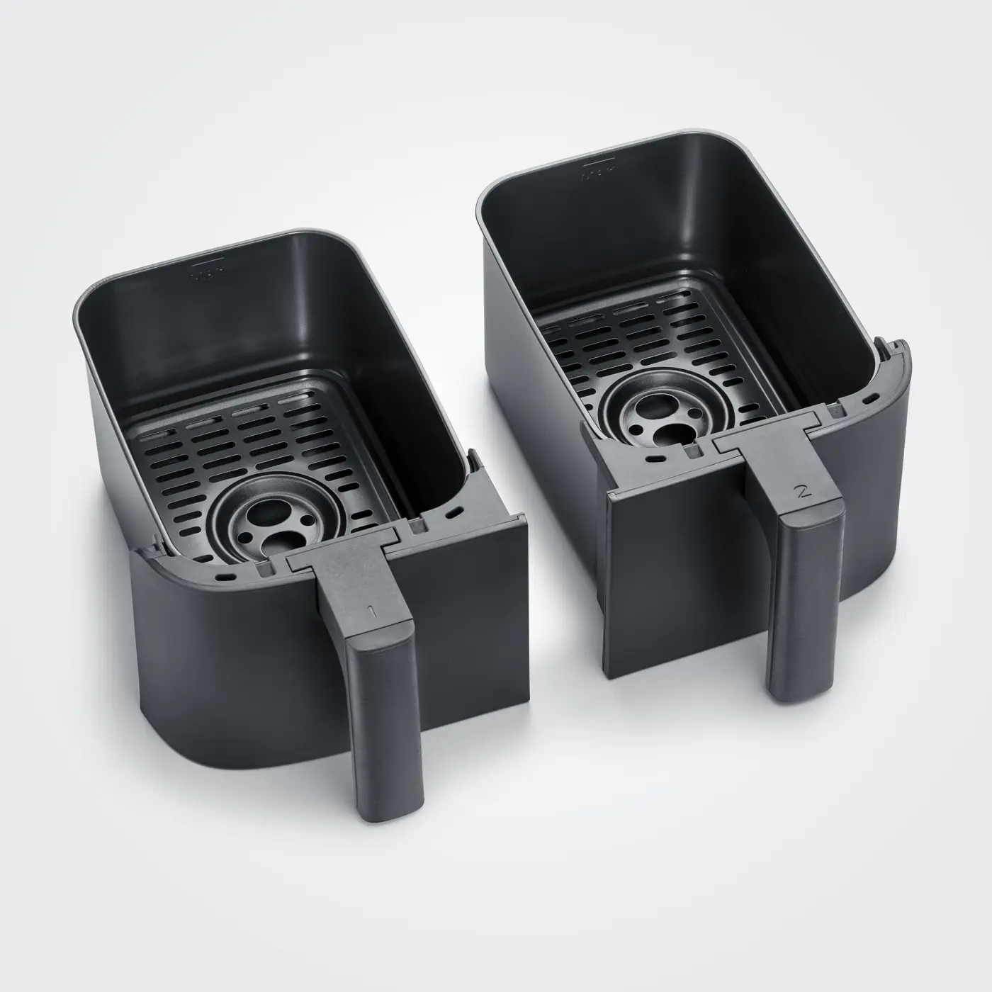 Severin Heißluftfritteuse Dual Zone 2x4L Fächer Black Line ca. 40x30x38 cm