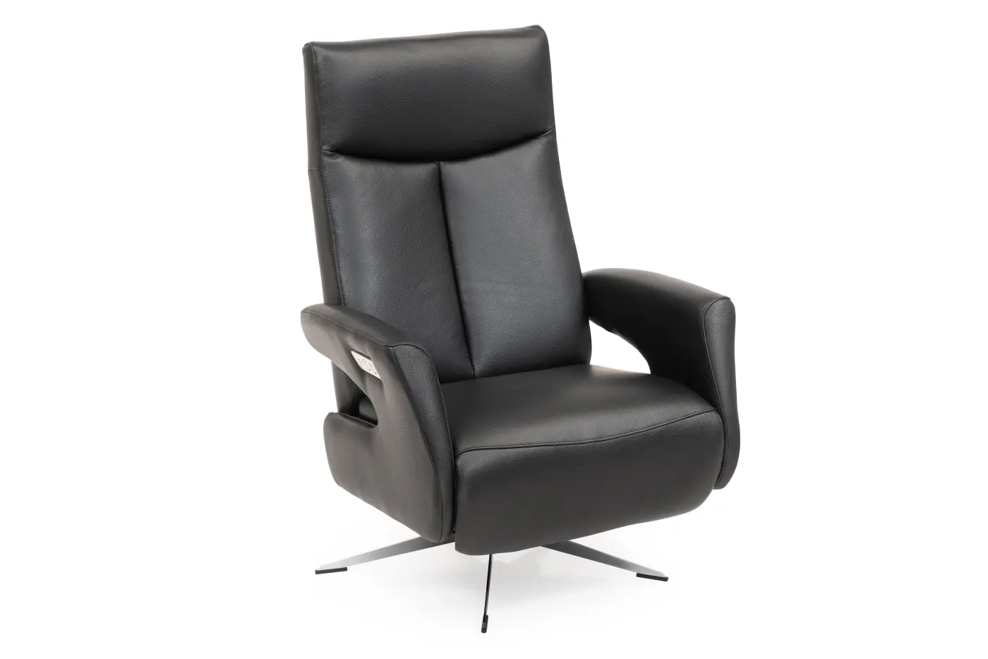 Hjort Knudsen Relaxsessel 8001 F3EL2 Superior, Leder schwarz, mit motorischer Verstellung