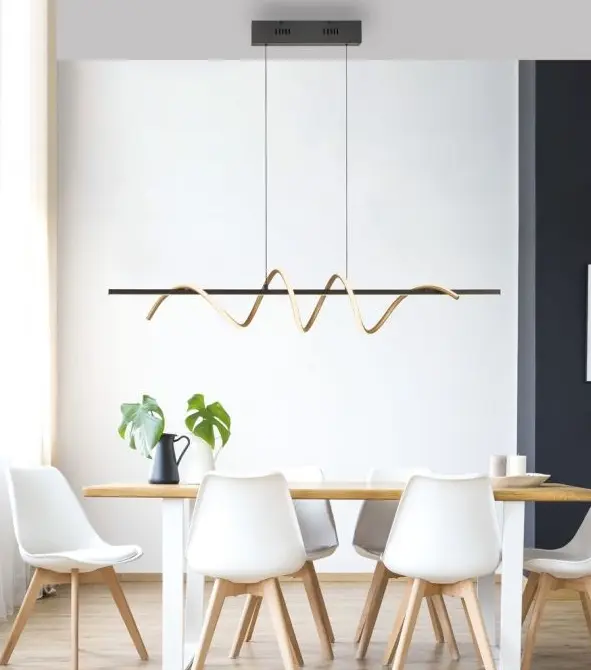 Justlight Pendelleuchte 1-flg. Schwarz/Messing