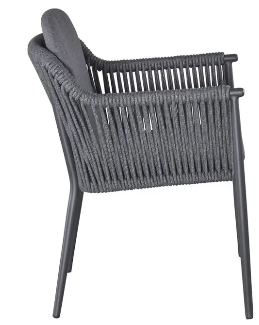 LC Garden Armlehnenstuhl Bari II Dunkelgrau 61x59x78.5 cm