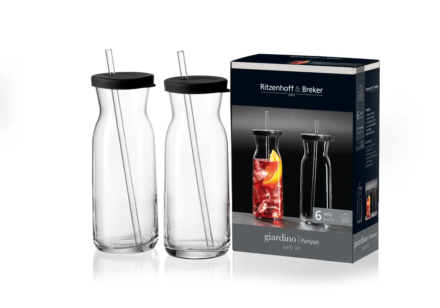Ritzenhoff & Breker Partyset Giardino inkl. Glashalm